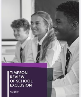 TIMPSON REVIEW OF SCHOOL EXCLUSION